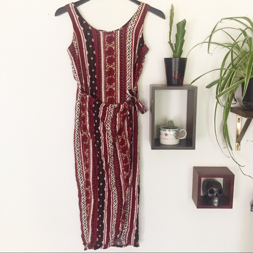 🌹VINTAGE ROSE WRAP DRESS🌹 - Picture 5 of 5